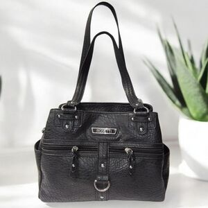 Rosetti Women's Midtown Embossed Satchel Handbag Multi Compartment Tote Bag